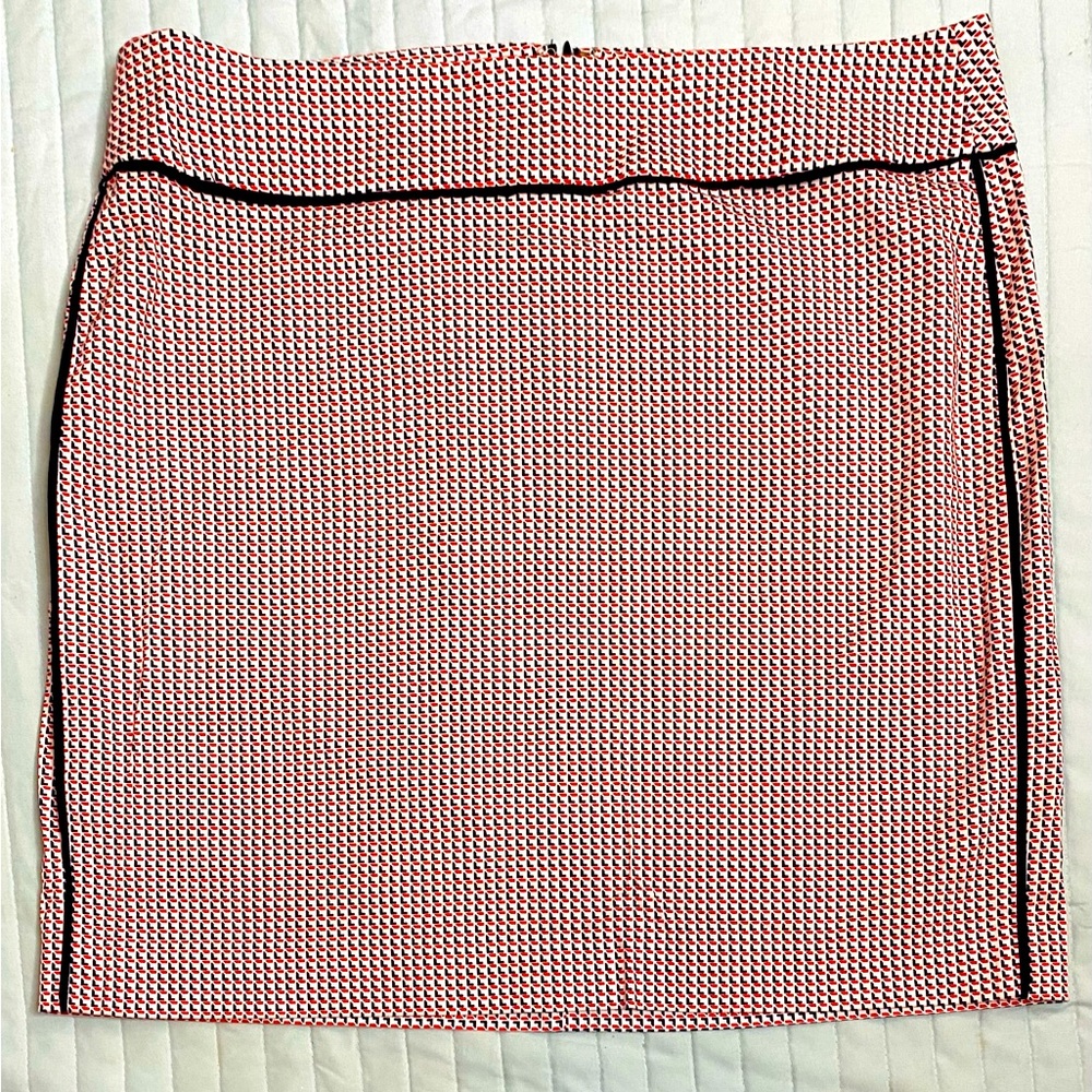 Ann Taylor geometric pattern pencil skirt
